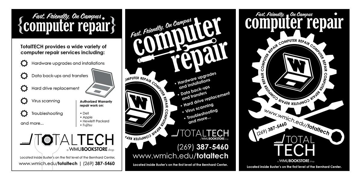 TotalTECH Repair Ad for Table Tents